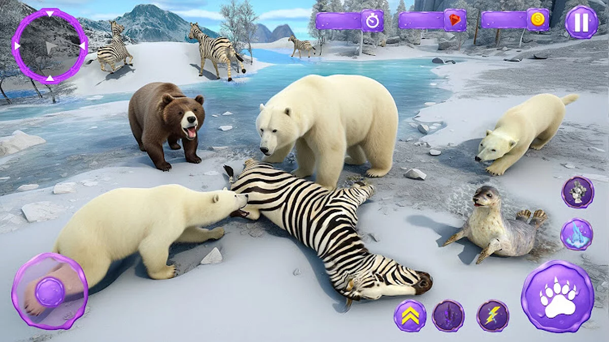 Скриншоты из Arctic Polar Bear Family Sim