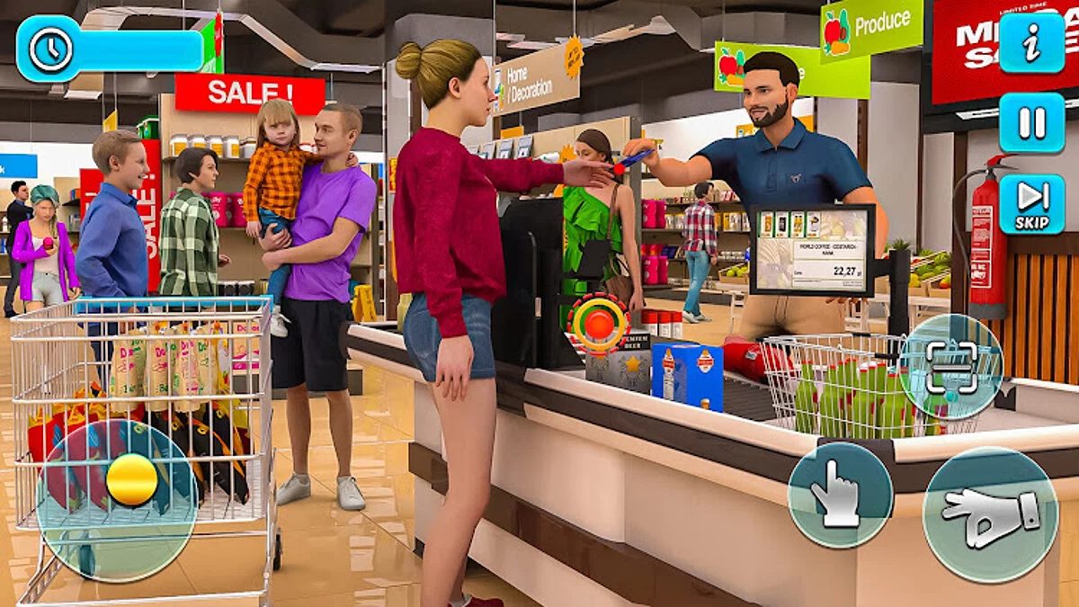 Скриншоты из Supermarket Cashier Mall Games