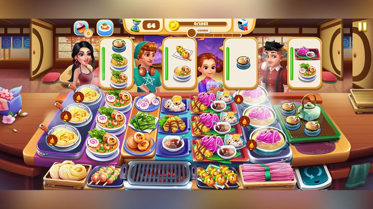 Скриншоты из Yummy Carnival: Cooking Games