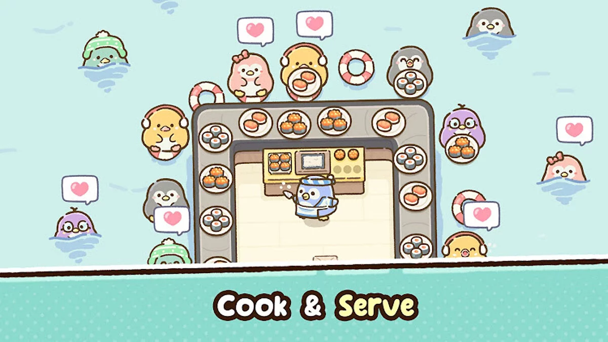 Скриншоты из Penguin Sushi Bar