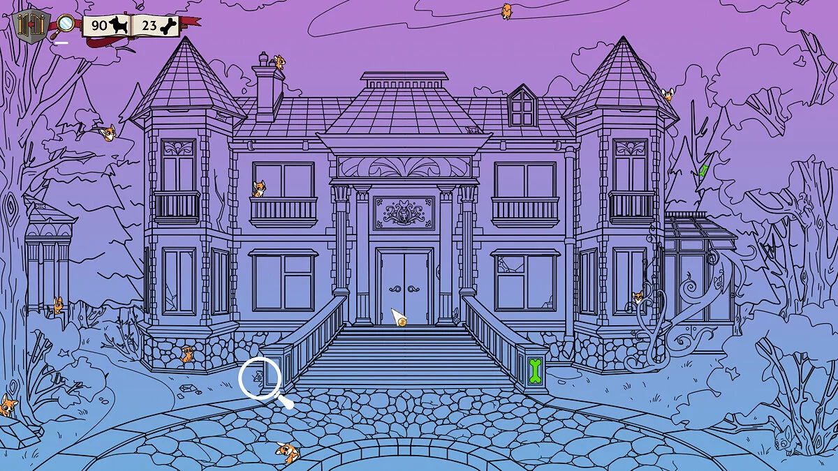 Скриншоты из Hidden Corgi Mansion