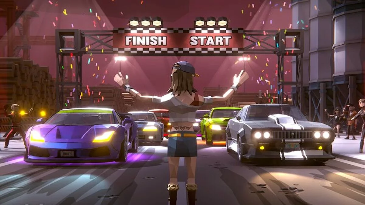 Скриншоты из Drag Racing Polygon 3D