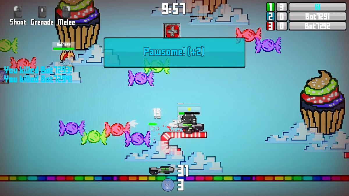 Скриншоты из Crazy Critters - Combat Cats