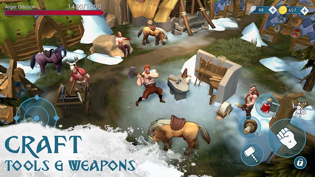 Скриншоты из Vinland Tales: Viking Survival