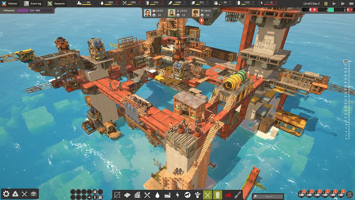 Скриншоты из ALL WILL FALL: Physics-Based Survival City Builder