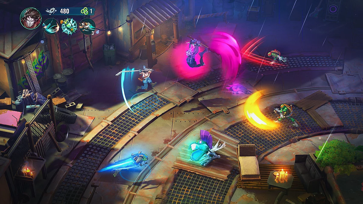 Скриншоты из Teenage Mutant Ninja Turtles: Splintered Fate - Casey Jones & the Junkyard Jam
