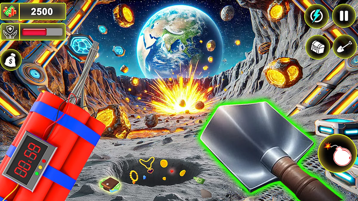 Скриншоты из Space Mining 3D: Moon Digging