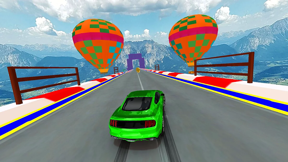 Скриншоты из Stunt Car Racing: GT Car Game