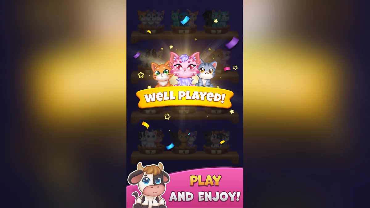 Скриншоты из Cat Sort: Purrfect Match