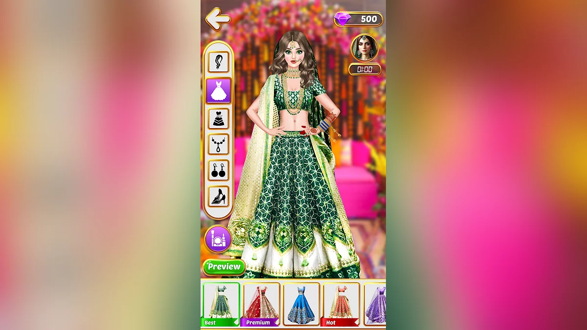 Скриншоты из Indian Wedding- Dress up Games