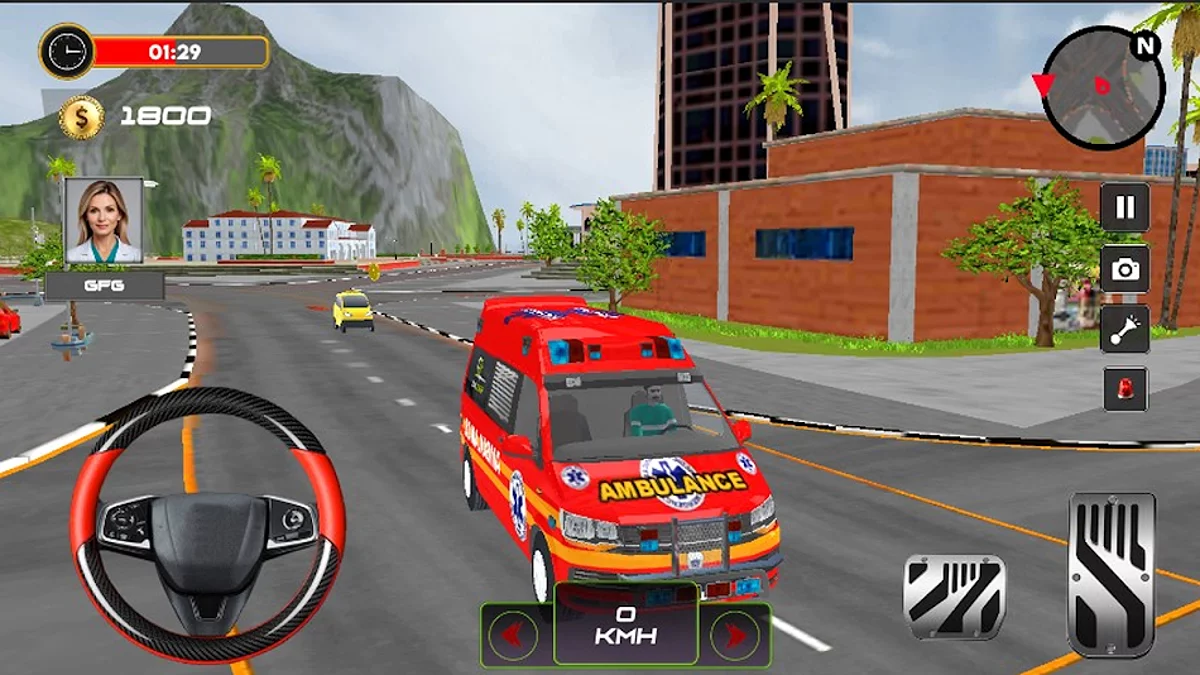 Скриншоты из Ambulance Driving Rescue Games