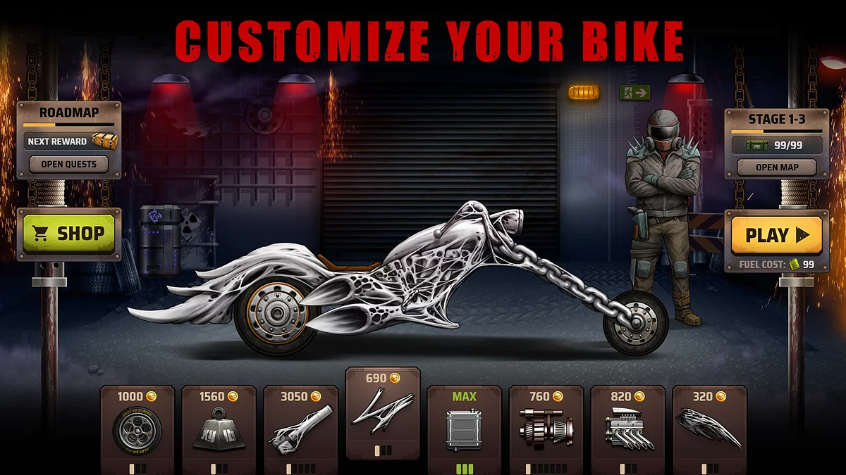 Скриншоты из Dead Hill Racing: Zombie Climb