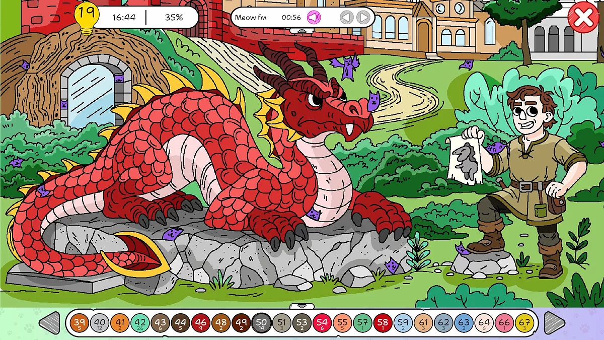 Скриншоты из 100 Cats Lost In Poland Find & Color