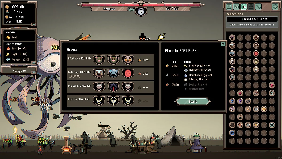 Скриншоты из IDLE BOSS RUSH