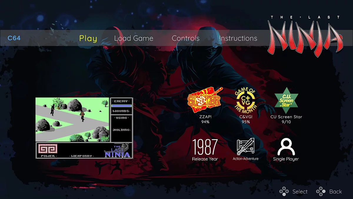 Скриншоты из The Last Ninja Collection