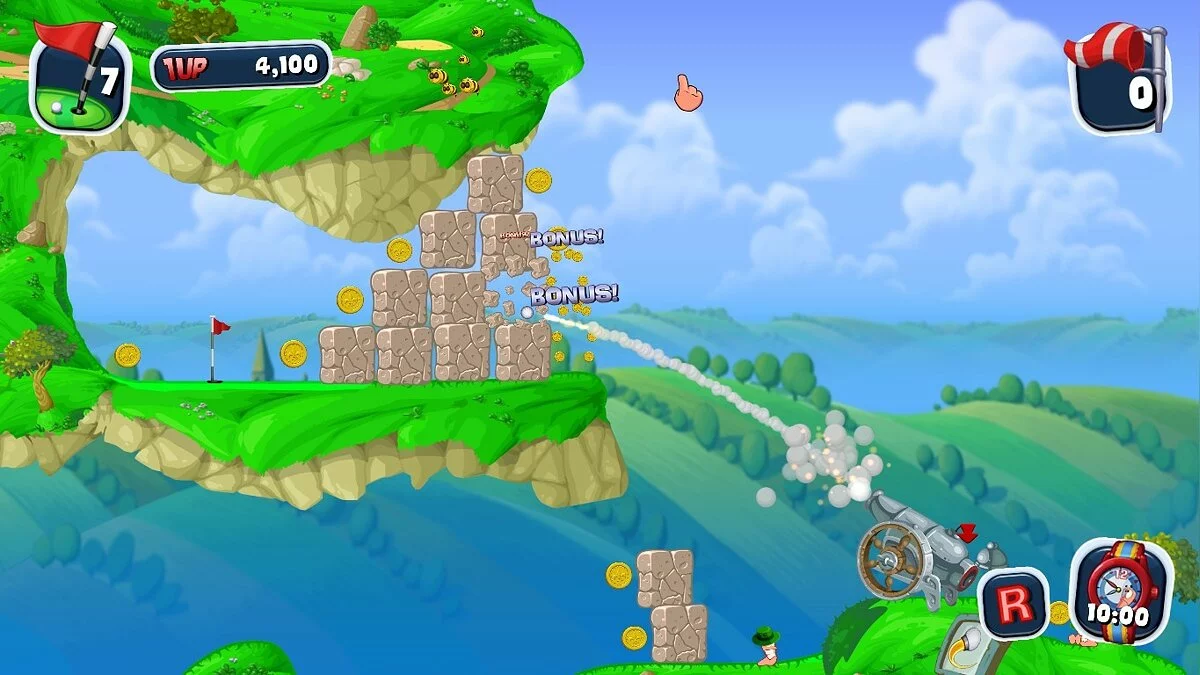 Скриншоты из Worms Crazy Golf