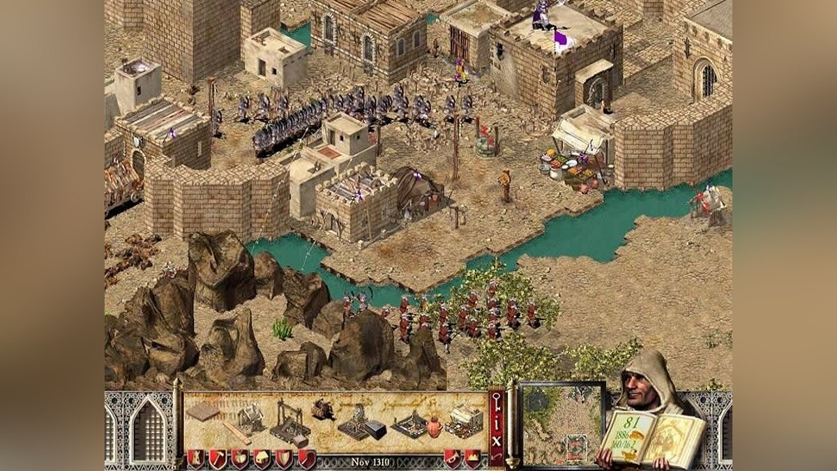 В Stronghold Crusader нет звука