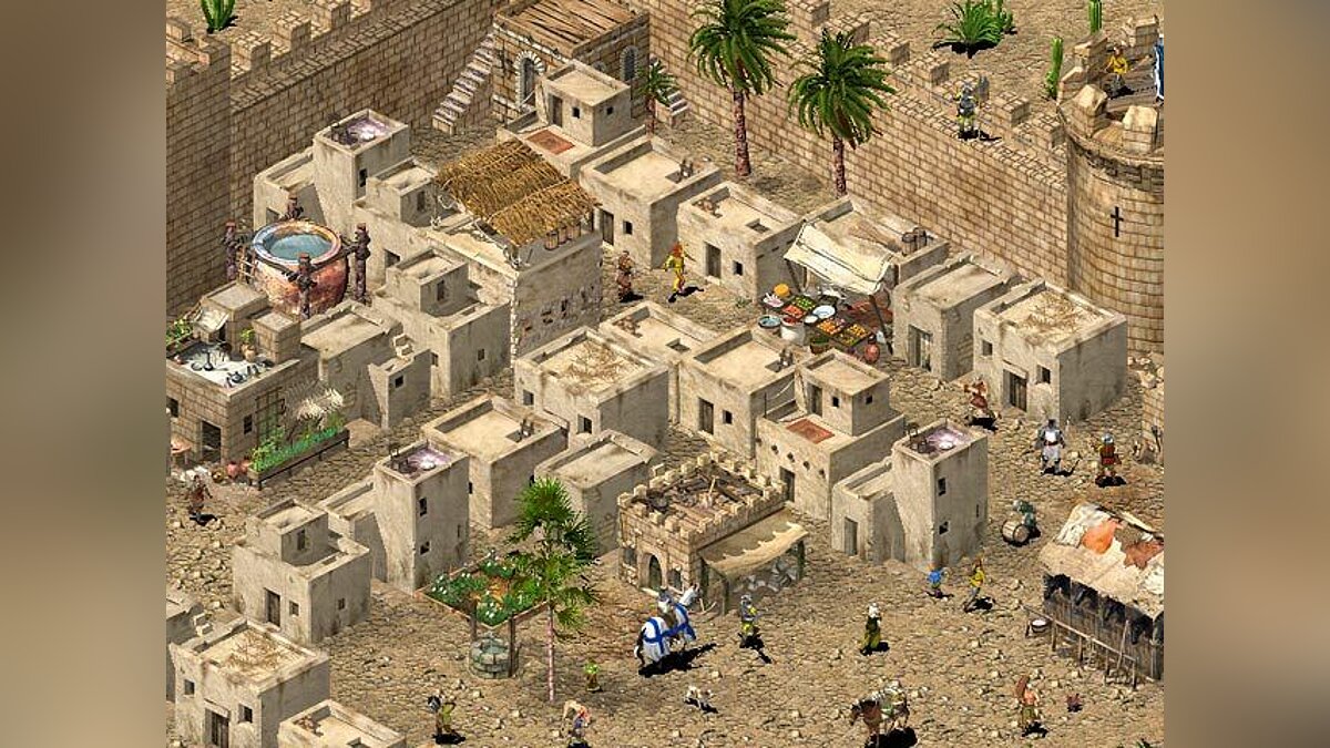 Stronghold Crusader (2003) PC. Stronghold Crusader 1. Арабы стронгхолд. Стратегия про арабов.