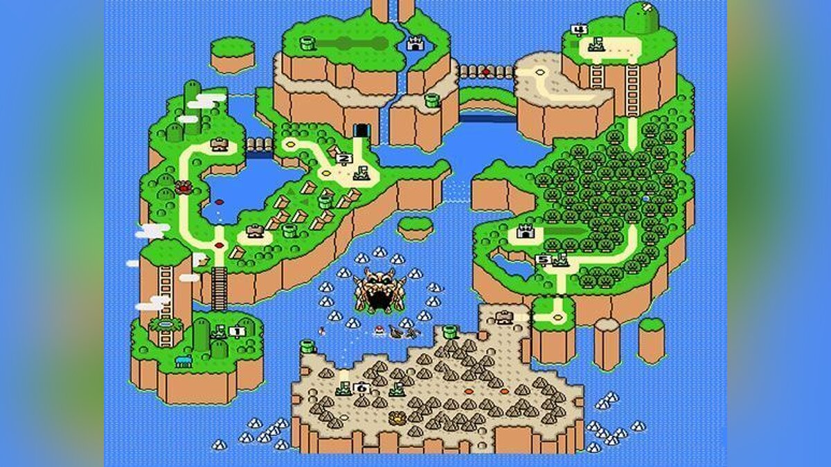 Super mario world карта