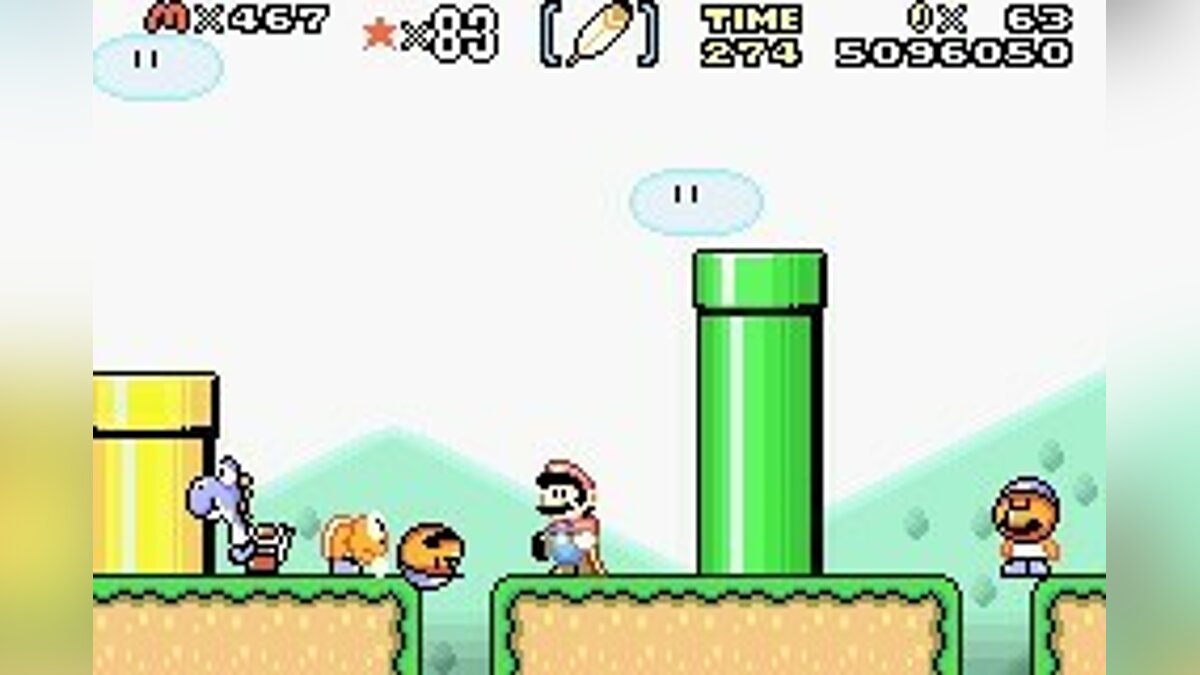 Скриншоты Super Mario World: Super Mario Advance 2 - всего 110 картинок из  игры