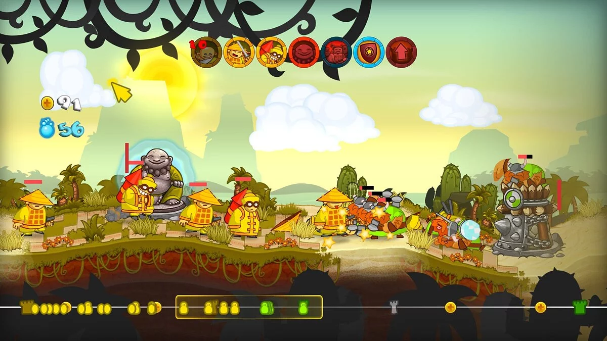 Скриншоты из Swords & Soldiers