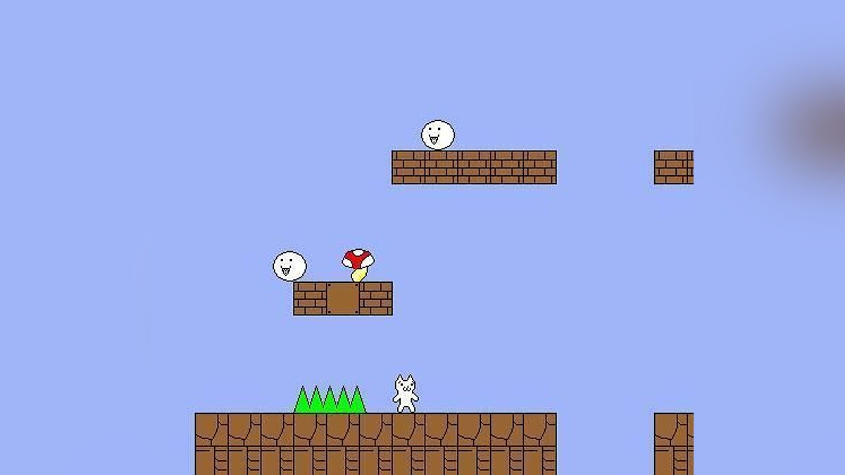 Скриншоты Syobon Action (Cat Mario) - всего 3 картинки из игры