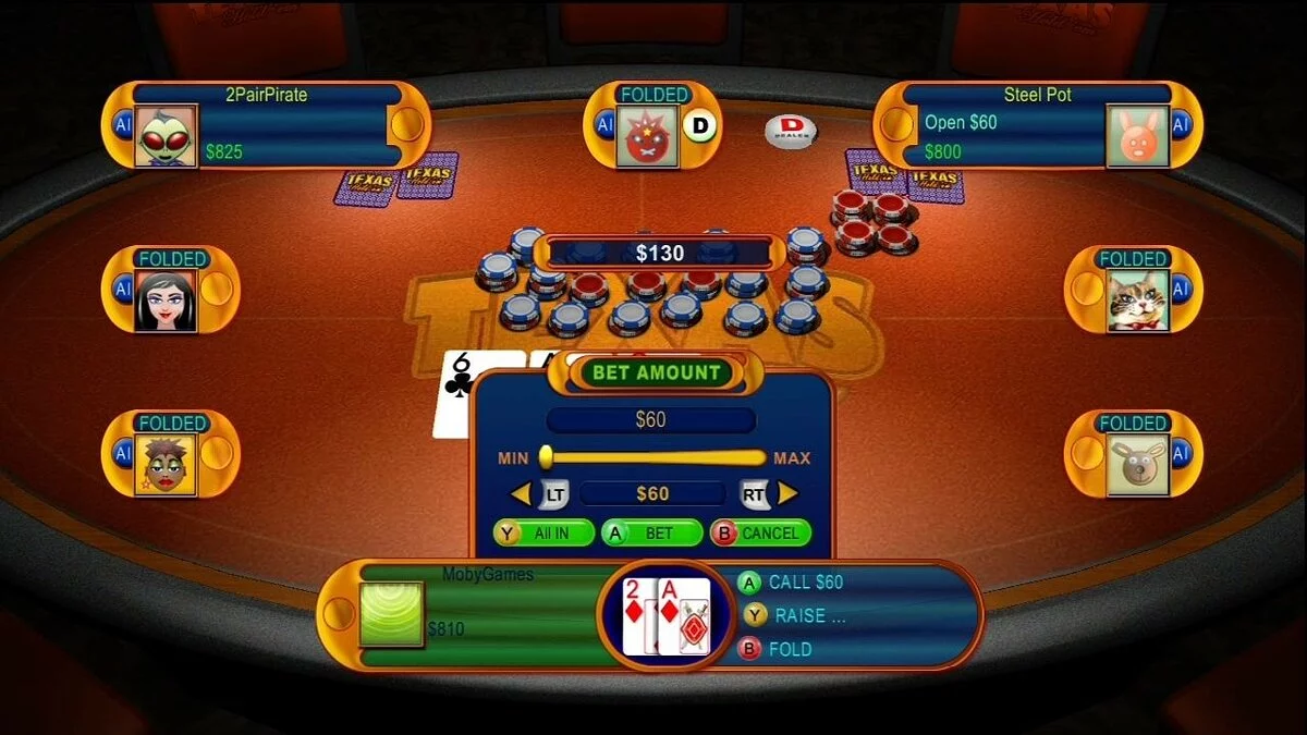 Скриншоты из Texas Hold 'em
