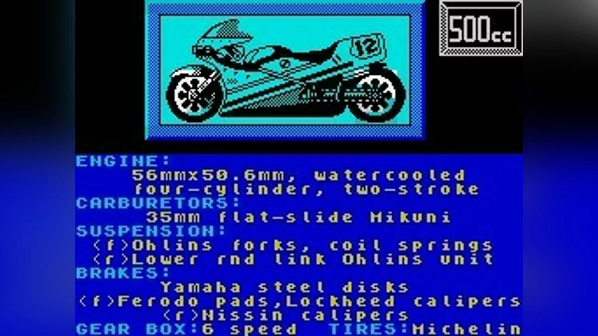 Скриншоты из Cycles: International Grand Prix Racing