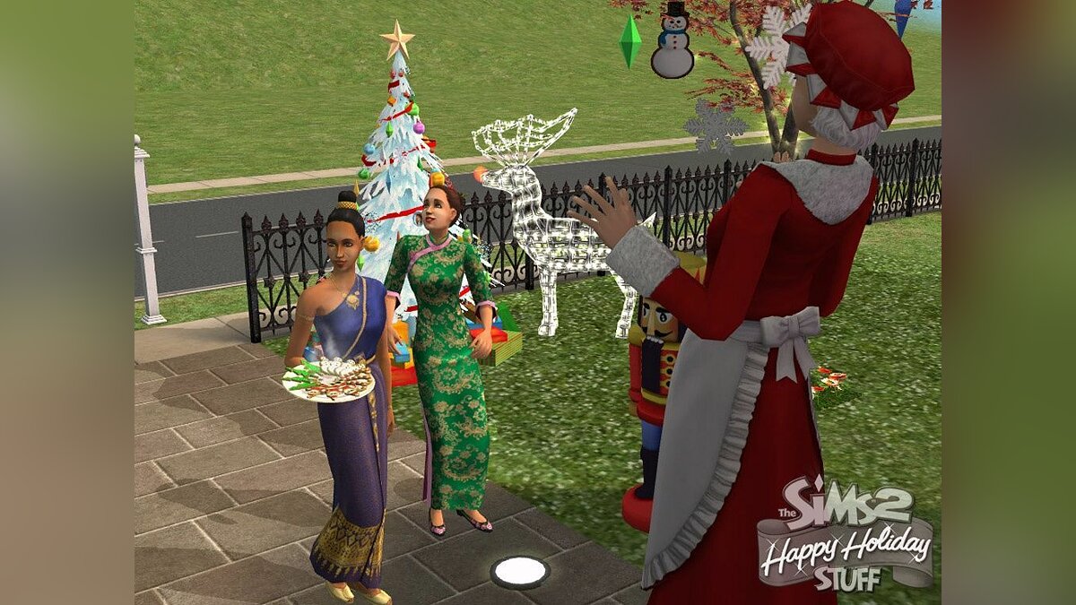 The Sims 2: Happy Holiday Stuff - что это за игра, трейлер, системные  требования, отзывы и оценки, цены и скидки, гайды и прохождение, похожие  игры The Sims 2: Каталог - Все для праздника