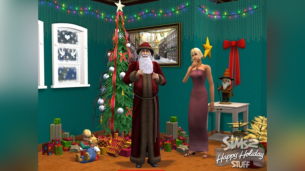 The Sims 2: Happy Holiday Stuff - что это за игра, трейлер, системные  требования, отзывы и оценки, цены и скидки, гайды и прохождение, похожие  игры The Sims 2: Каталог - Все для праздника