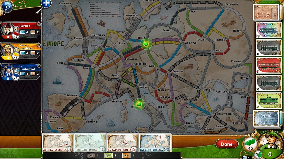 Скриншоты из Ticket to Ride Europe
