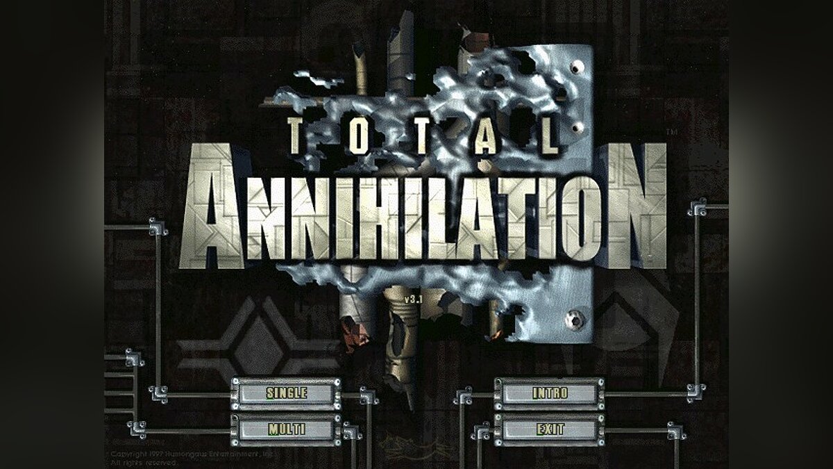 Total Annihilation черный экран