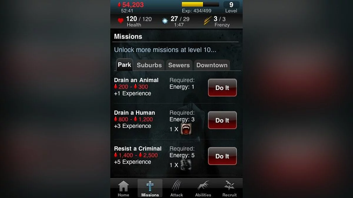 Скриншоты из Vampires Live