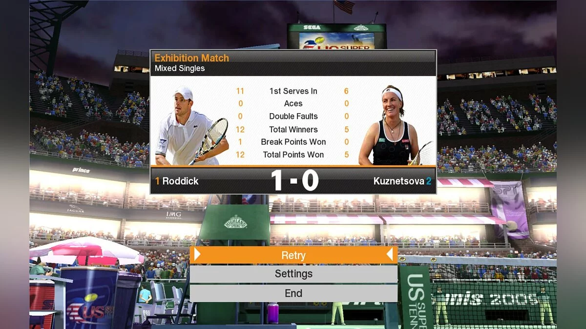 Скриншоты из Virtua Tennis 2009