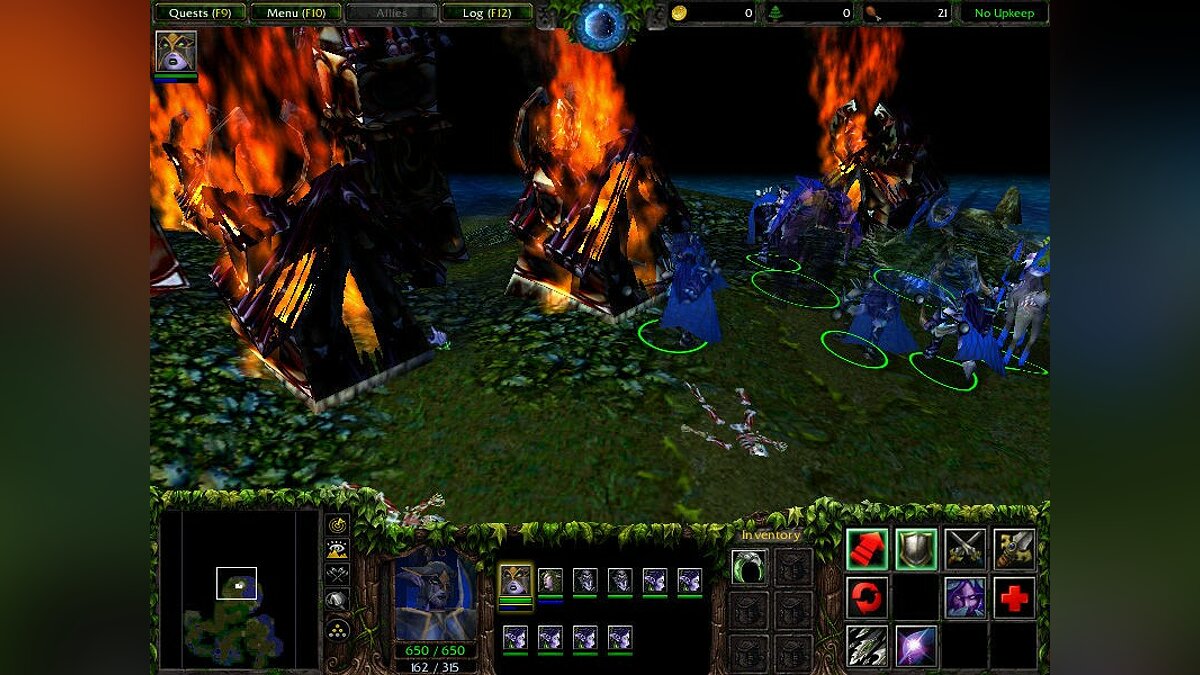 Warcraft 3: The Frozen Throne черный экран