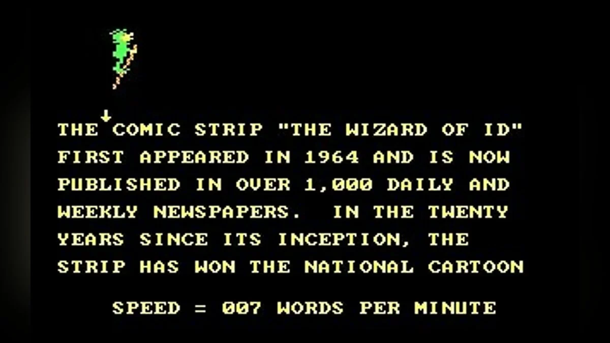 Скриншоты из Wizard of Id's WizType