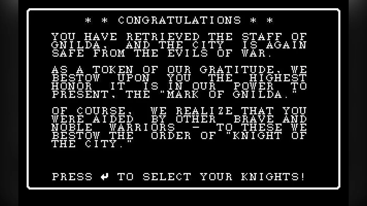 Скриншоты из Wizardry 2: The Knight of Diamonds