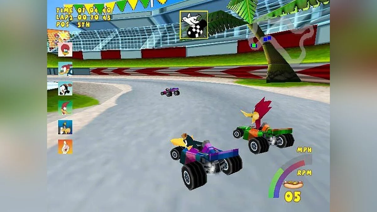 Скриншоты из Woody Woodpecker Racing