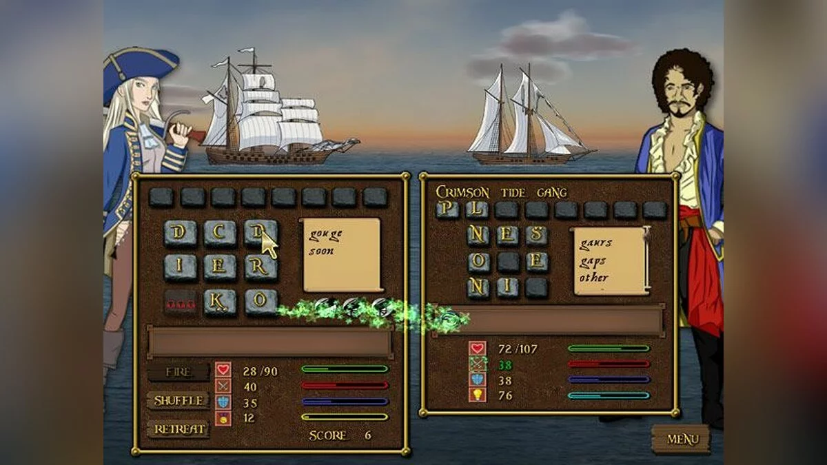 Скриншоты из Word Pirate