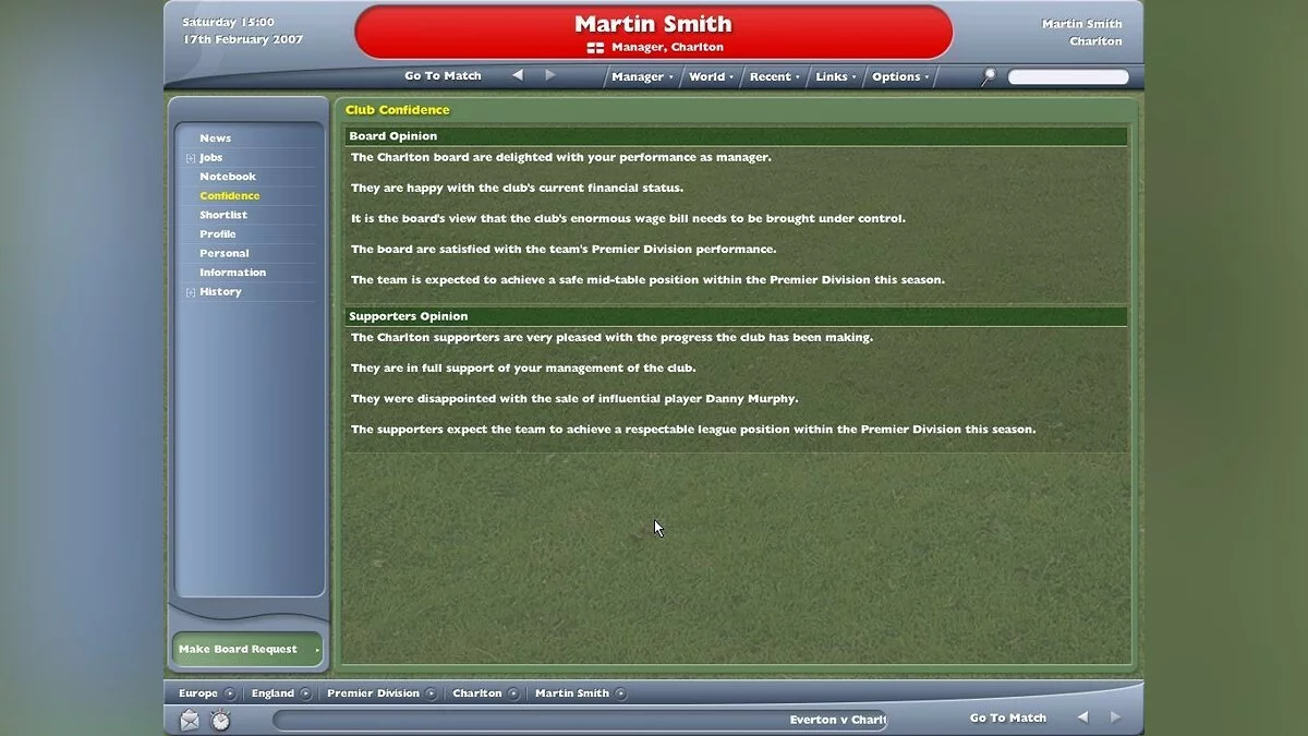 Скриншоты из Worldwide Soccer Manager 2005