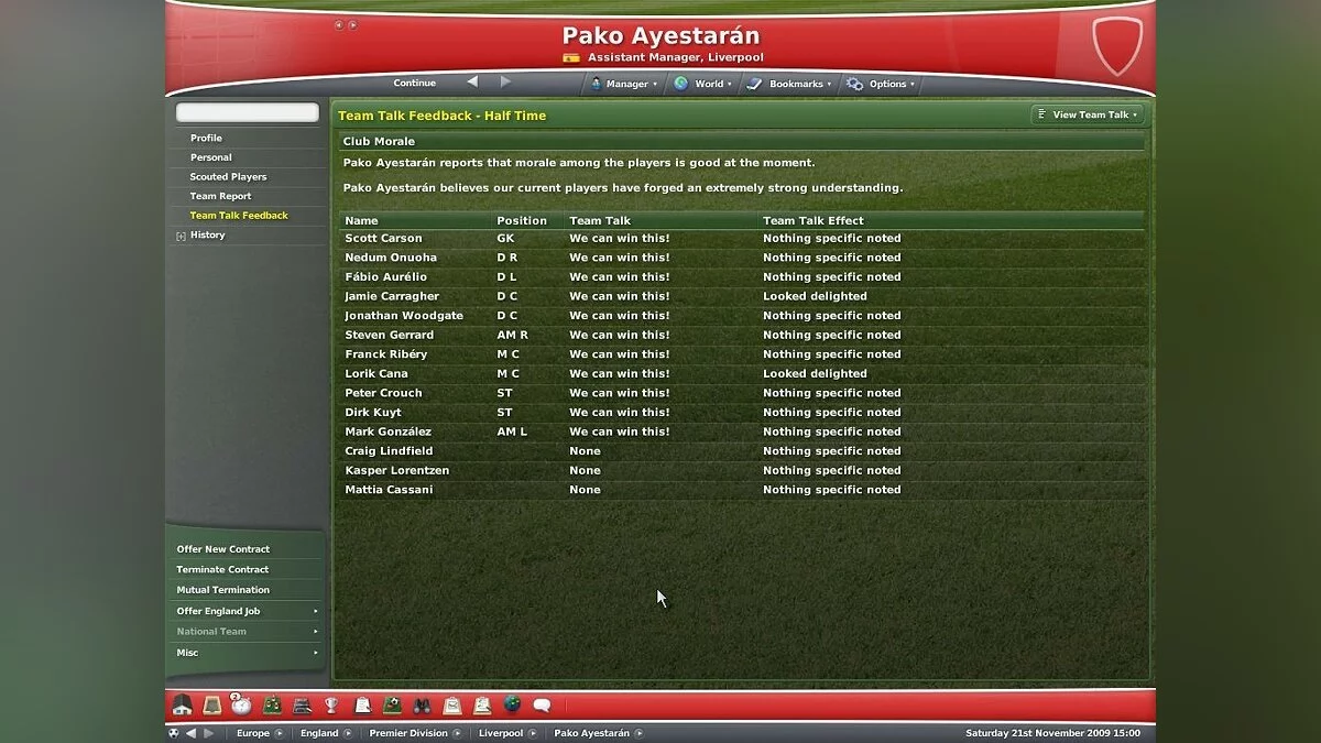Скриншоты из Worldwide Soccer Manager 2007