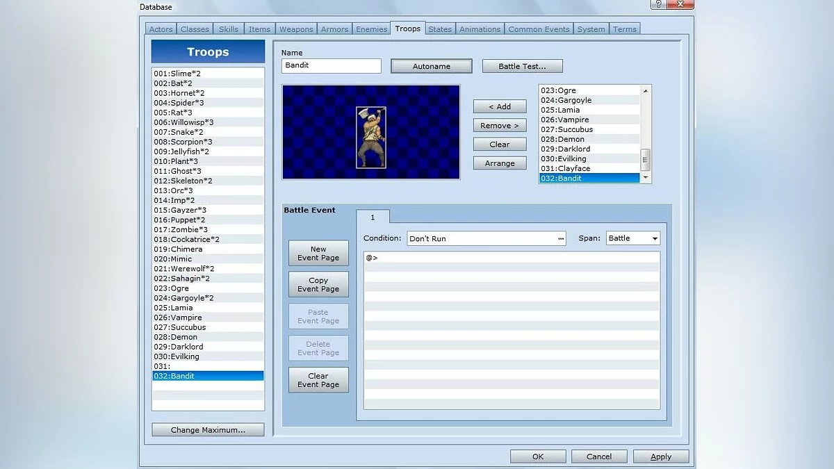 Скриншоты из RPG Maker VX