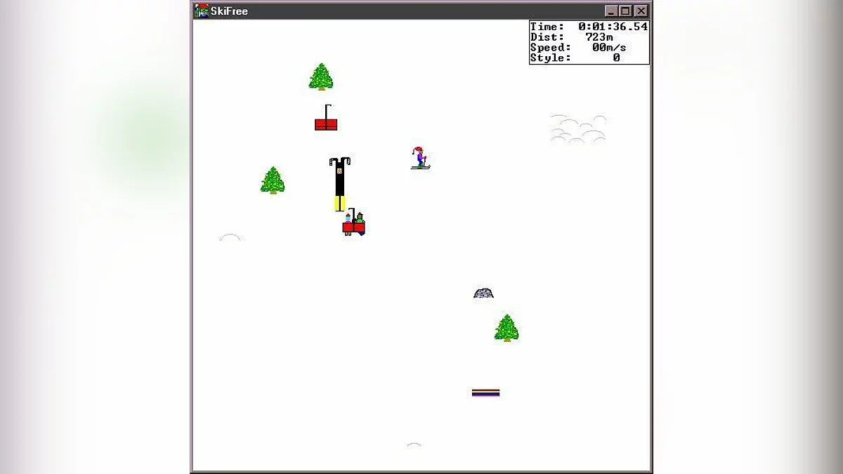 Скриншоты из Ski Free
