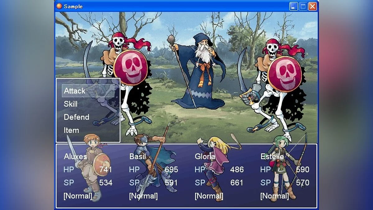 Скриншоты из RPG Maker XP