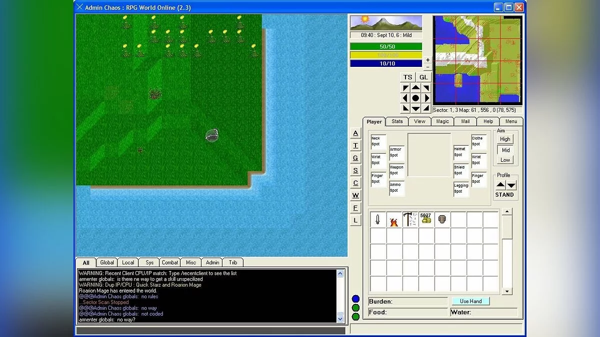 Скриншоты из RPG World Online