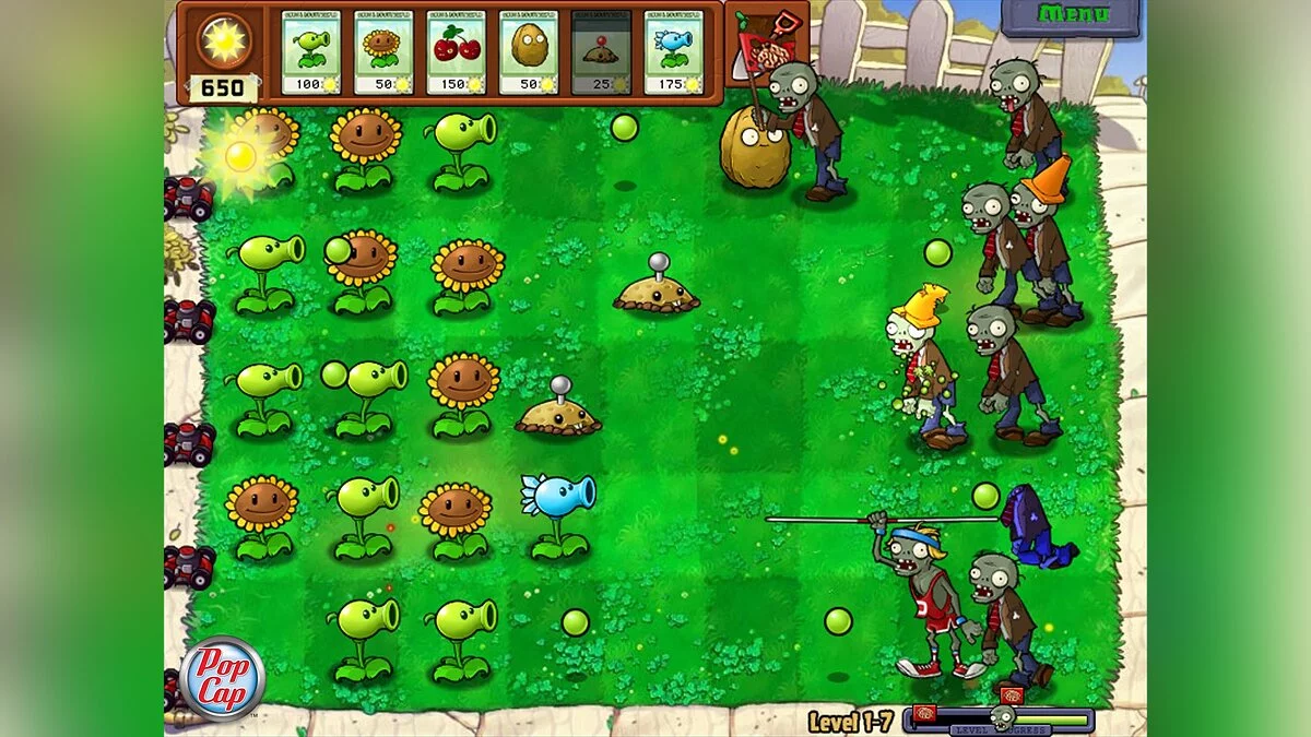 Скриншоты из Plants vs. Zombies