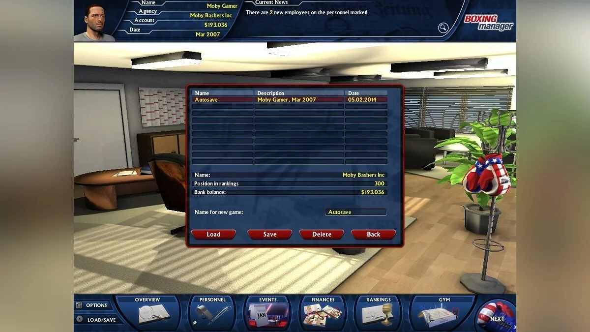 Скриншоты из Worldwide Boxing Manager