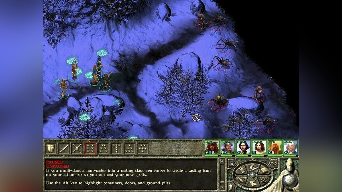 Icewind Dale 2 не работает управление