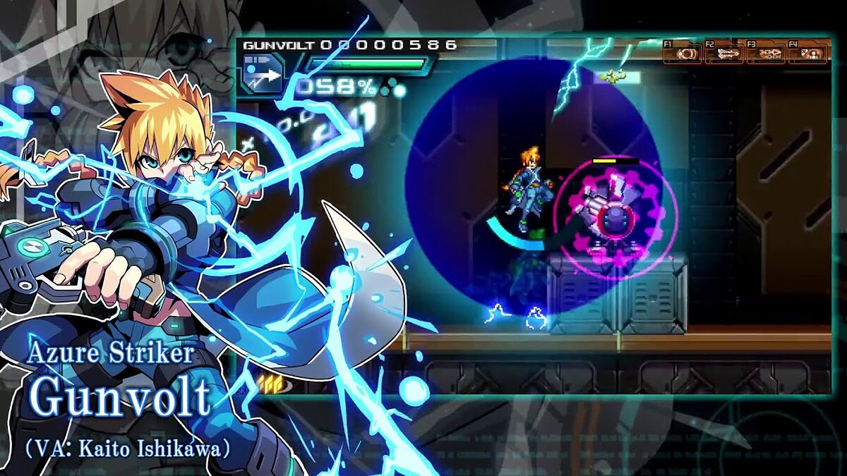 Azure Striker Gunvolt - что это за игра, трейлер, системные требования,  отзывы и оценки, цены и скидки, гайды и прохождение, похожие игры Armed  Blue: Gunvolt