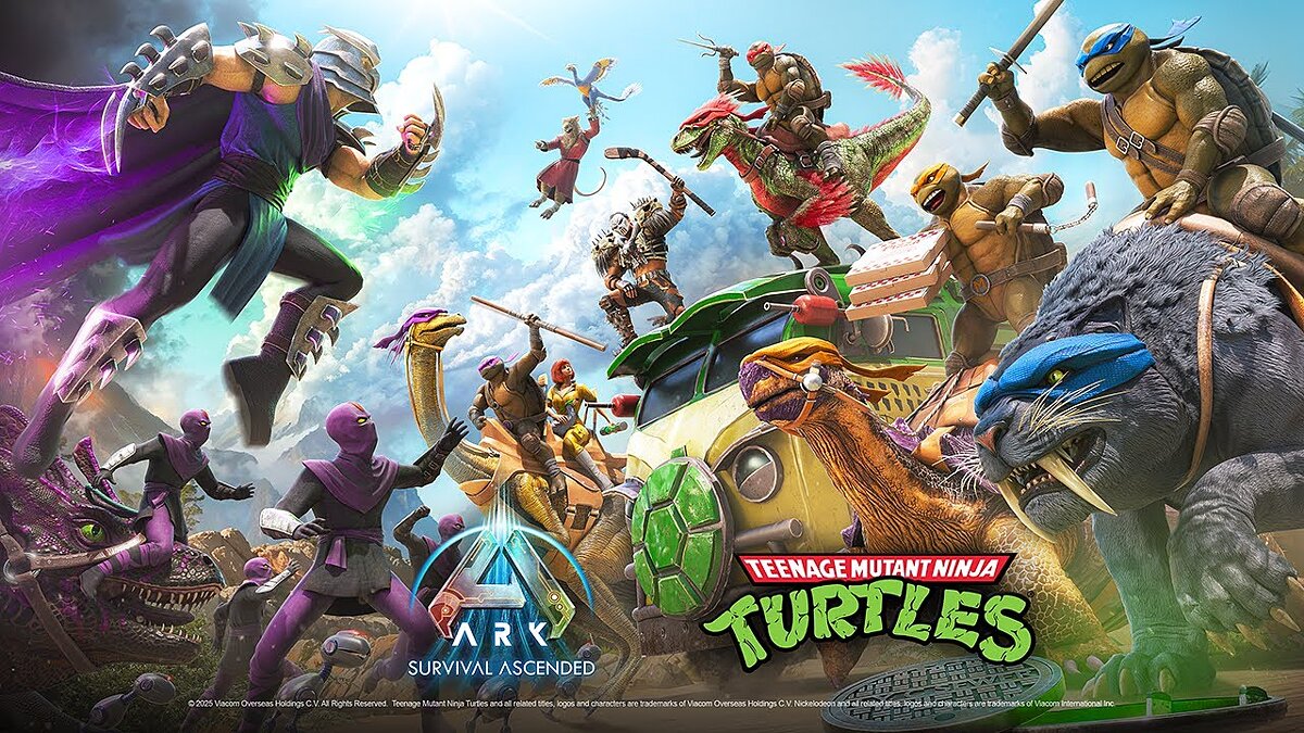  ARK: Survival Ascended — трейлер набора ARK x Teenage Mutant Ninja Turtles